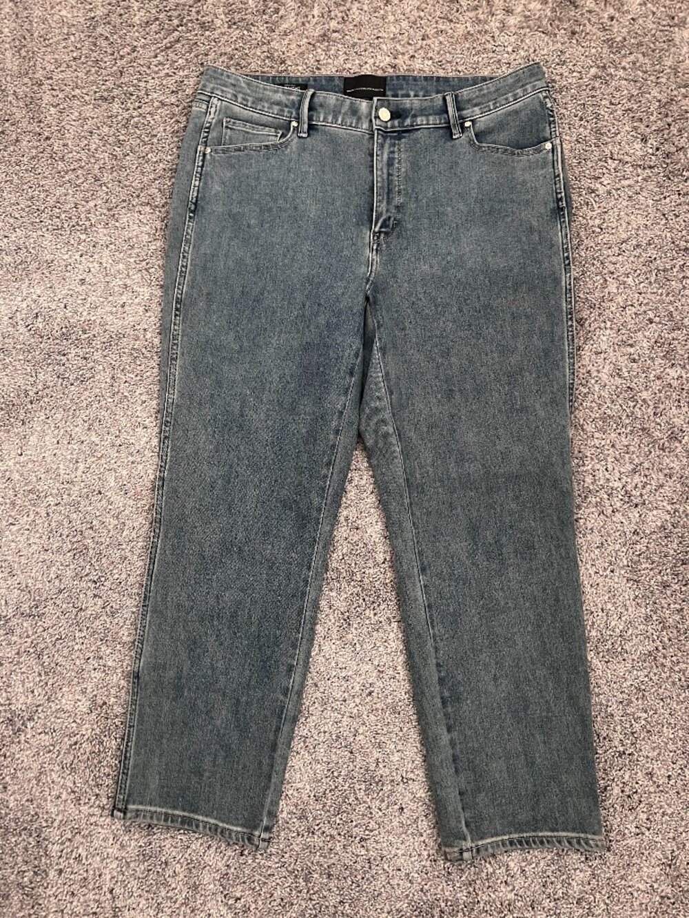 White House Black Market High Rise Straight Sculpt Ankle Length Jeans Size 14
